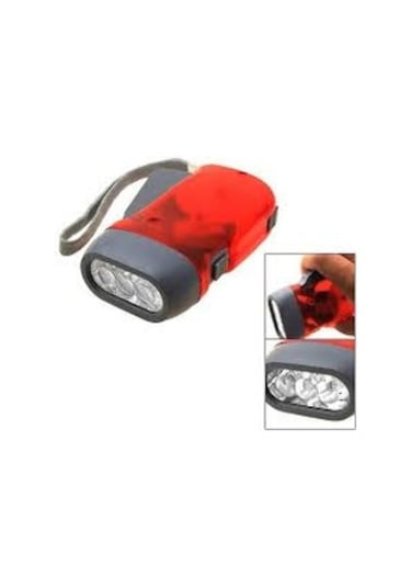 Dinamolu Sıkmalı El Feneri Çok renkli