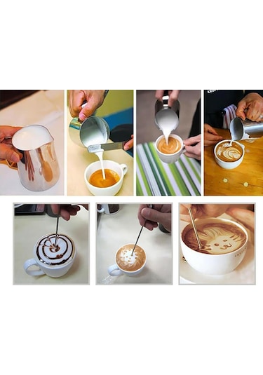 Suntek Latte Frothing Kupası Kahve Sanatı Sürahi Sürahi 350ml