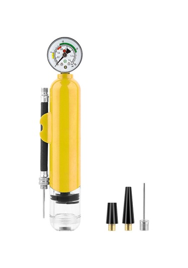 Kosona Sarı Mini Abs Hava Pompası - 1.4bar/20psi Baskı - Spor Topları İçin Taşınabilir Hızlı Şişirici