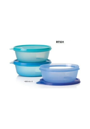 Tupperware 3Lu 600 Ml Buzdolabı Saklama Kabı Çok Renkli