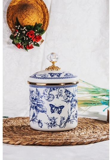 Blukvn-8324-2 Miss Betty 12 Cm Emaye Orta Boy Kavanoz 001