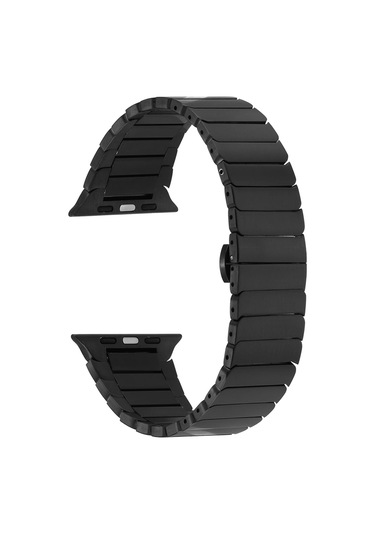 Watch Ultra 49mm Kordon Uyumlu Krd-79 Metal Strap Kayış Effx- Gümüş