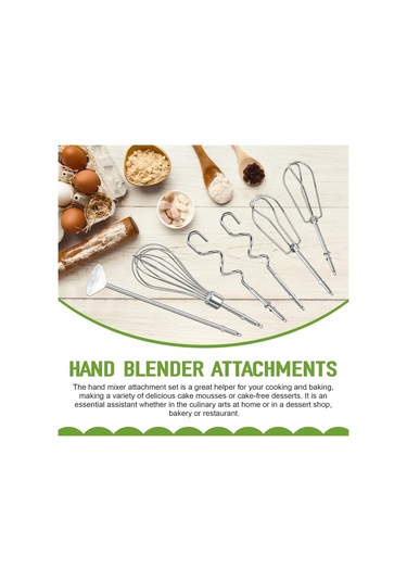 Cuisinart Sol Ve Sağ Turbo Stil Çırpıcılar İçin El Mikseri Çırpıcılar, Gümüş