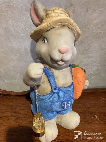 Fenerli Erkek Tavşan Bahçe Balkon Dekor Ürünü