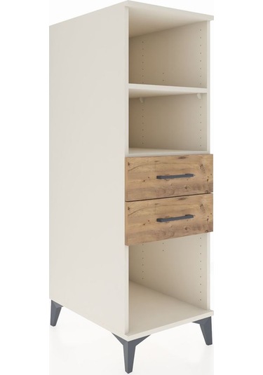 Kronos Dolap 2 Raflı 2 Çekmeceli 44x59x134 Aytaşı-çam Aytaşı