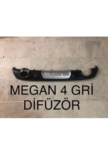 Renault Megane 4 Difüzör Arka Tampon Çift Egzoz Çıkışlı 2016-