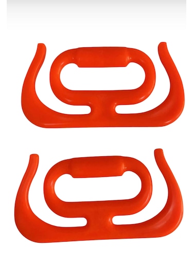 Rotanev 2 Adet Çok Amaçlı Market Pazar Poşet Taşıma Aparatı Poşet Tutucu Taşıma Kiti Turuncu