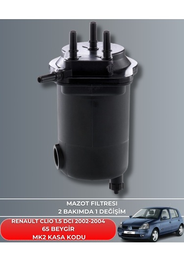 Renault Clıo 1.5 Dcı 2002-2003-2004 65 Beygir Mazot Yakıt Filtresi