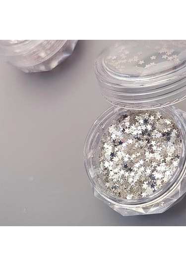 1mm Mini Köpüklü Yıldız Tırnak Glitter Köpüklü Pentagram Tırnak Dekorasyon Tırnak Salonu Tasarım Sevimli Aksesuarları Dıy Tırnak Sanat Tasarım Bej