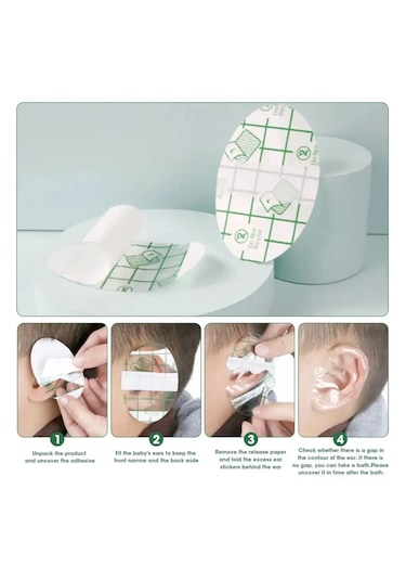 Lüx Bebek Ve Çocuk Banyo Kulak Koruyucu Band Beyaz