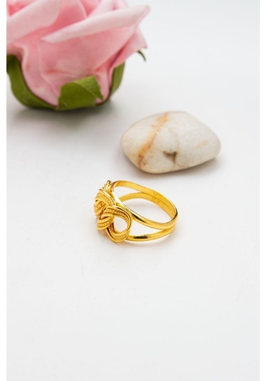 Latif Kuyumculuk 22 Ayar Altın Üçlü Samanyolu Kadın Yüzük Lkyzk1541