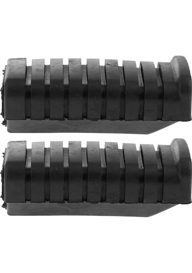 2 Parça Motosiklet Ayak Peg Kauçuk Kaymaz Ayak Dayama Yeri - Siyah