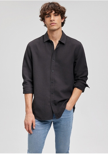 Mavi - Siyah Gömlek 8810217-900 - (534222710) Siyah