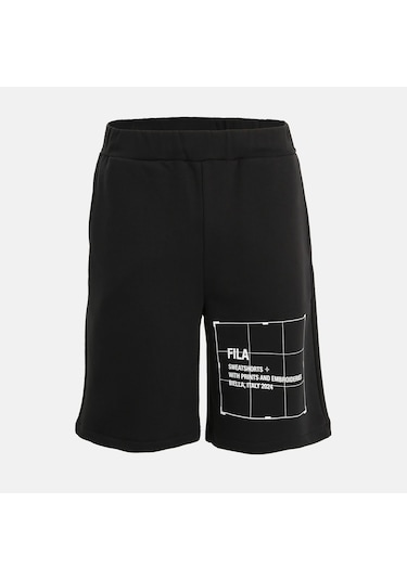Fila Siyah Sweatshorts Wıth Sıze Pockets Siyah
