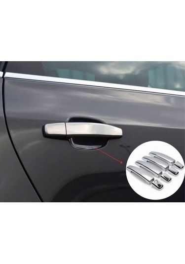 Ebal Otomotiv Opel Corsa E Kapı Kolu 2015 Sonrası Paslanmaz Krom Çelik