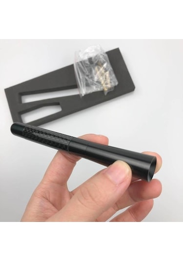 Siyah Karbon Fiber Oto Anten Çubuğu