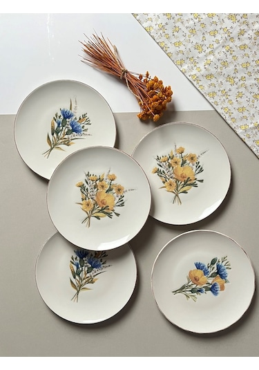 Porser Lily Tuval Pasta Takımı 21cm 6 Kişilik 6 Parça Tvl6ptprs10 Çok Renkli