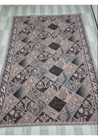 Savan Dokuma Halı Örtüsü 4m² 170 240 Kale Siyah&pudra2 Diğer