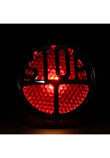 Moveevo Motosikletler İçin Klasik Stiliyle Yenilenen Durma/fren Lambası - Aluminyum Gövde, Yüksek Parlaklık, Evrensel Uyum, Plaka Tutuculu