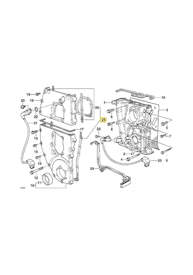 Bmw Uyumlu E34 E36 E46 ve Z3 M43 Motor Ön Kapak Contası 111417430