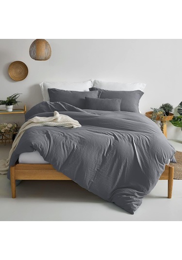 Pamuklu Tek Kişilik Nevresim Takımı Çarşaflı Runforce Düz Renk