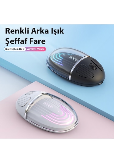 Dux Ducis CM Series Kablosuz Bluetooth Şeffaf Mouse