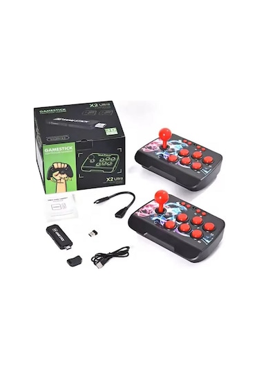 X2 Ultra Gamestick Ve 02 Arcade Joystick 64gb 20000 Oyun