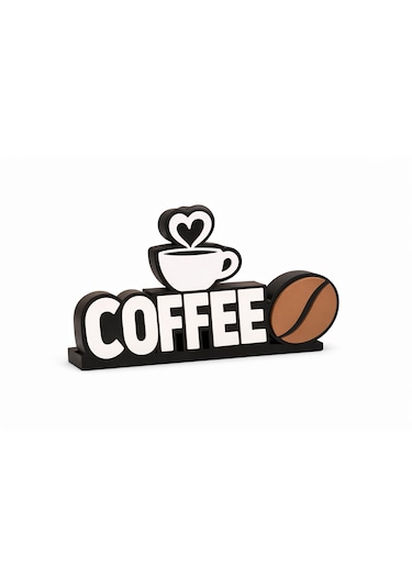 Coffee Masaüstü Dekor Kahve Temalı Masaüstü Dekoratif Obje Kafe Dekoru 0