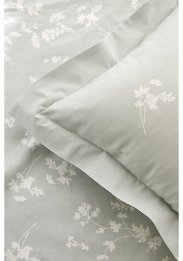 Kaşmir Home Fancy %100 Pamuk Çift Kişilik Nevresim Takımı Mint Mint