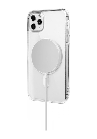 iPhone 14 Pro Kılıf Magsafe Özellikli Şeffaf Silikon Kapak