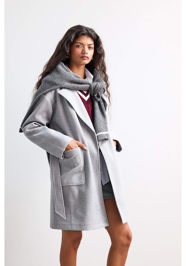 Defacto Regular Fit Kaşe Kaşe E8636ax25augr476 Gri