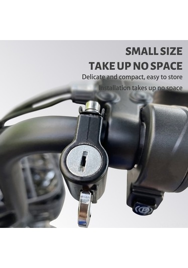 Pazly Suofeng Önleyici Motosiklet Kilidi Kask Hırsızlık Evrensel Çelik Çap, Anahtarlı, 22-26mm 2 - Vx