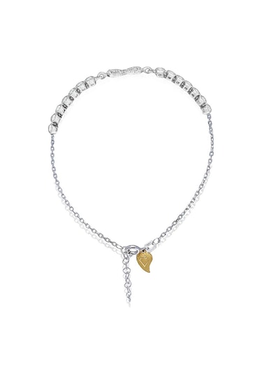 Brezza Lusso Jewelry Sonsuzluk Model Su Yolu Pırlanta Işıltılı Kadın Gümüş Bileklik