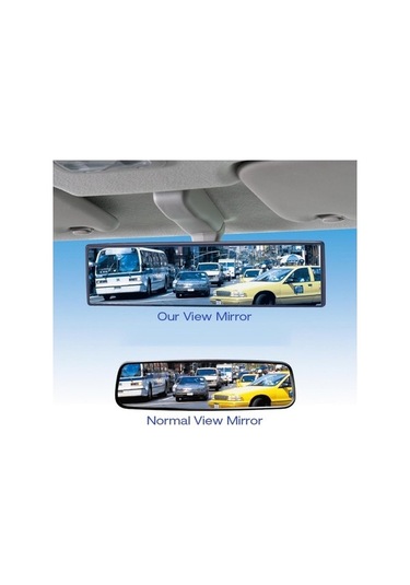 Novahub Geniş Açı Beyaz Araba Dikiz Aynası Otomatik Ayarlanabilir Güvenlik Dikiz Kör Parça Evrensel