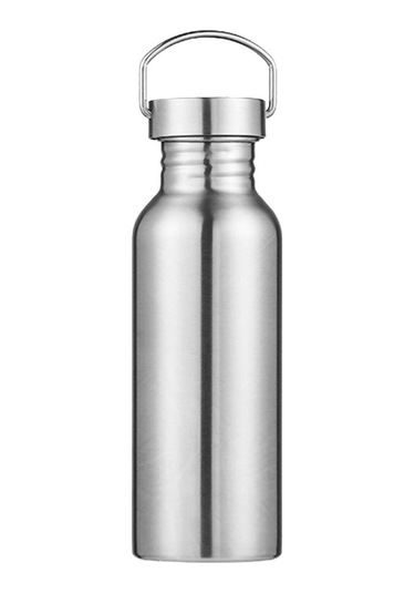 Suntek Paslanmaz Çelik Spor Su Şişesi Bisiklet Yürüyüş 600 ML Gri