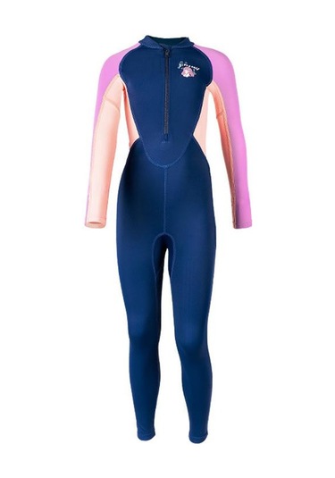 Dalış Ve Yelken Çocuk Açık Uzun Kollu Tek Parça Şnorkel Hamile Elbisesi Çocuklar Güneş Koruyucu Hızlı Kuru Plaj Mayo Mor