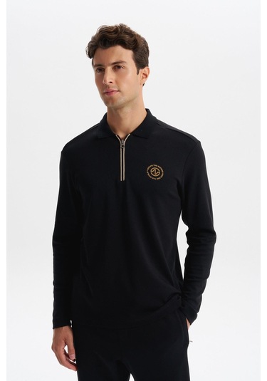 Arma Erkek Slim Fit Fermuarlı Polo Yaka Sweatshirt İnce Modal Pamuk Elastan Karışımlı Örme İnterlok Kumaş K30554989102 Siyah Arma Erkek Slim Fit Fermuarlı Polo Yaka Sweatshirt İnce Modal Pamuk Elastan Karışımlı Örme İnterlok Kumaş K30554989102 Siyah