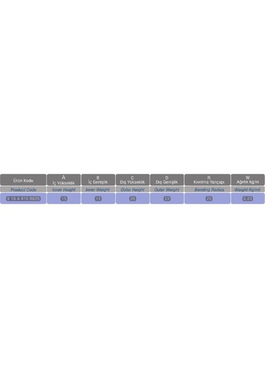 Star S15a015r025 ,15x15mm 1mt Hareketli Kanal