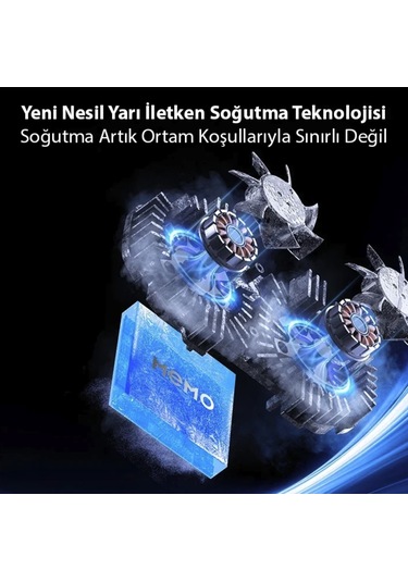 Turbo Çift Fanlı -2 Derece Telefon Soğutucu Oyun Canlı Yayın İçin Soğutucu Fan Memo Dl 21