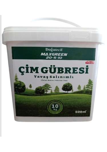 Maxgreen 20-5-10 Granül Yavaş Salınım Çim Gübresi 10 Kg