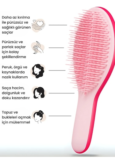 Tangle Teezer Ultimate Styler Bright Pink Saç Fırçası Pembe