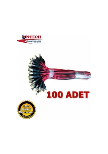 Power Jack Jak Bakır Kablo Dc Adaptör Jackı 100 Adet