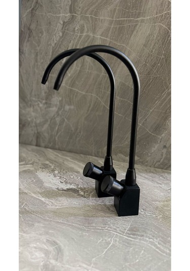 Rudi Armatür Arıtma Musluğu Aç Kapa Musluk Tek Yol 1 Adet Siyah