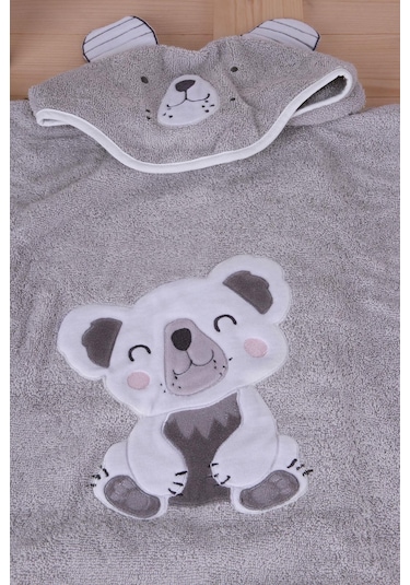 Baveno Pamuk Yuvarlak Koala Çocuk Banyo&Plaj Panço Havlu