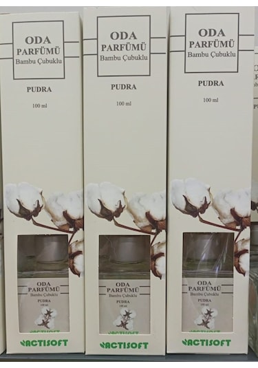 Oda Kokusu Bambu Çubuklu 100 Ml 3 Lü Paket Pudra Amber - Okyanus - Pudra