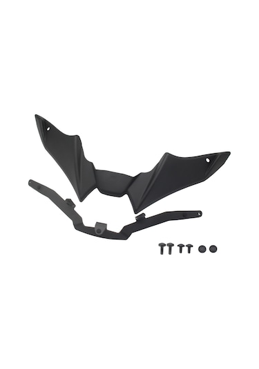Wezone Yamaha Mt-09 İçin Siyah Abs+demir Ön Spoiler Kanat Seti - Motosiklet Modifikasyon Aksesuarı