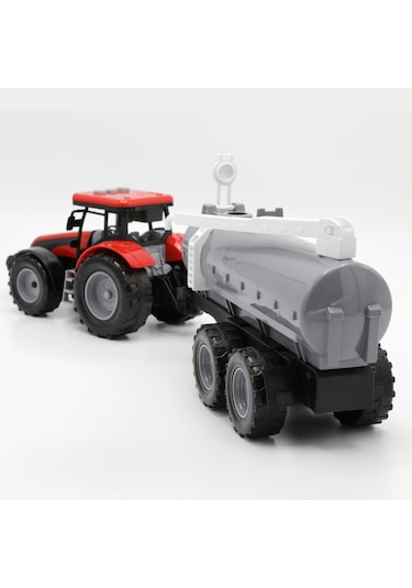 Aya-40296 Sesli-ışıklı-pilli Tanker Traktör Kırmızı