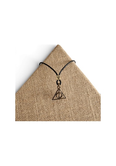 Ölüm Yadigarları Deathly Hallows Kolye Siyah