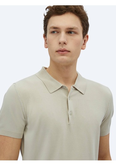 Taş Polo Yaka Düz Örgü Triko Taş