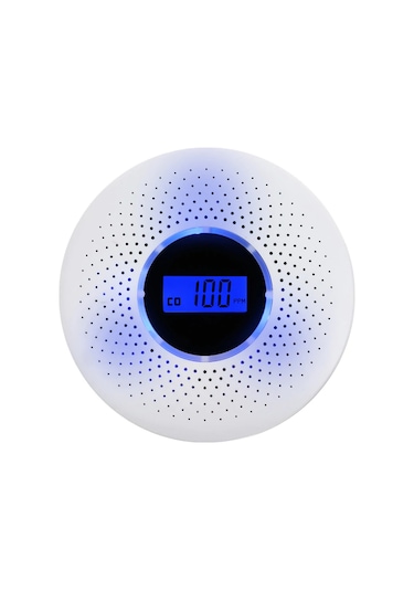 Teltree Karbonmonoksit Ve Duman Dedektörü - Lcd Ekranlı Çift Sensörlü Acil Alarm Cihazı